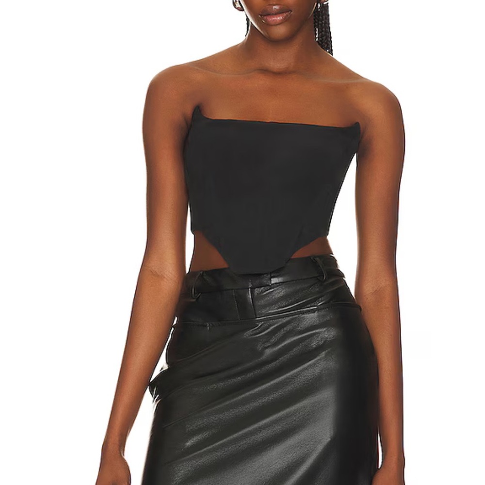 Bardot Platinum Corset Bustier Top from Revolve